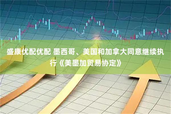盛康优配优配 墨西哥、美国和加拿大同意继续执行《美墨加贸易协定》